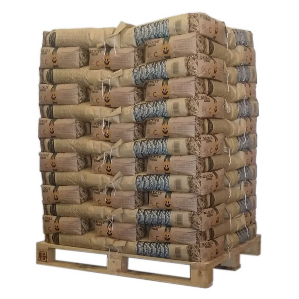 Badger Pellets – Palette mit 65 Säcken à 15 kg